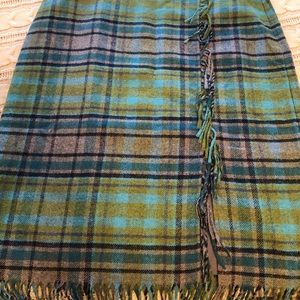 J Jill Wool plaid skirt